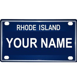 Voorco Designs RI Mini License Plate 4" x 2.25" - Jaxson