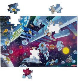 Melissa & Doug Floor Puzzle Outer Space Glow in the Dark