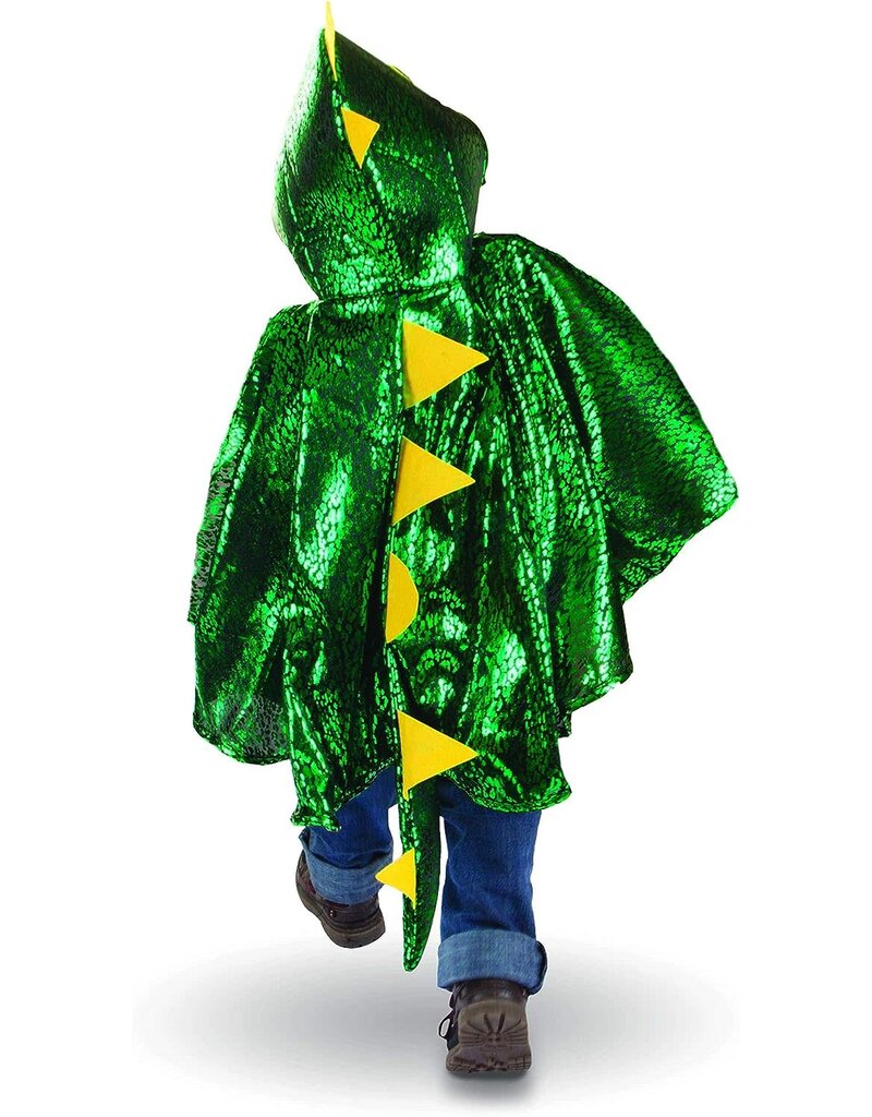 Creative Education (Great Pretenders) Toddler Dragon Cape Green Metallic Size 2-3T