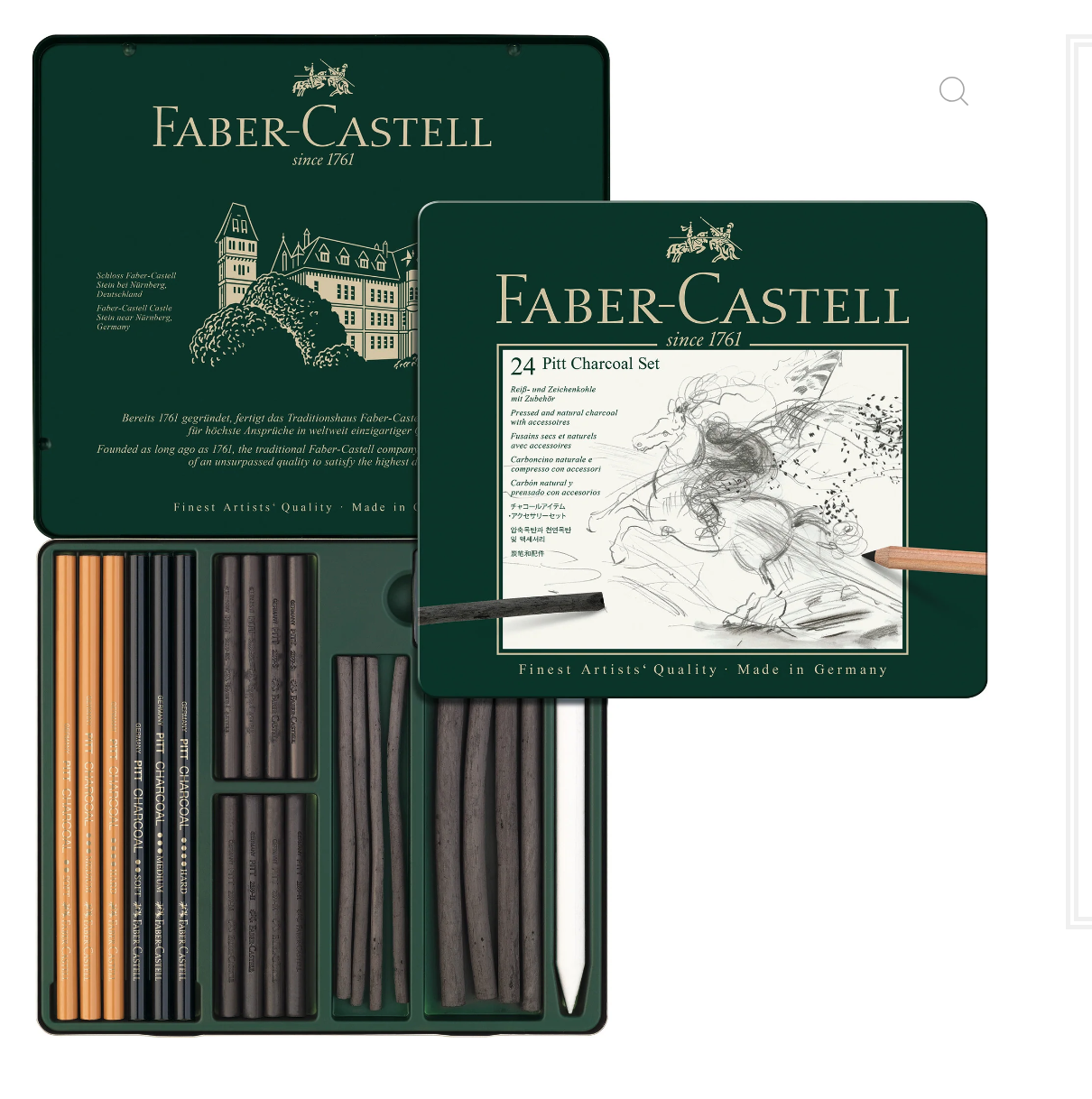 Pitt Charcoal Set, Tin of 24