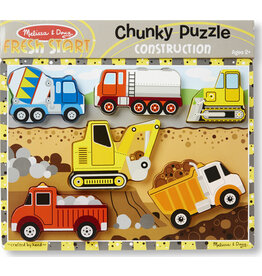 Melissa & Doug Chunky Puzzle - Construction