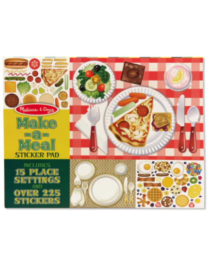 Melissa & Doug Art Supplies Sticker Pad Make-a-Meal