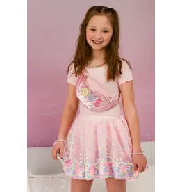 Creative Education (Great Pretenders) Costume Party Fun Sequins Skirt Pink / Neon