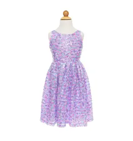 Creative Education (Great Pretenders) Costume Purple Party Sequins Dress (Size 5-6)