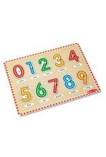 Melissa & Doug Peg Puzzle - Lift and See Numbers