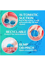 Lelaffet Happy Water Bombs Reusable - Refill in 1 Second (Eco Friendly, Biodegradable and Chemical Free)