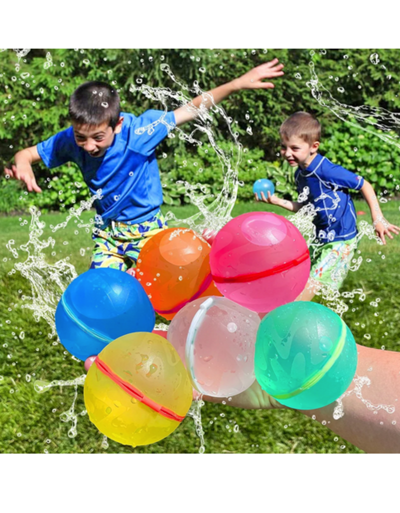 Lelaffet Happy Water Bombs Reusable - Refill in 1 Second (Eco Friendly, Biodegradable and Chemical Free)