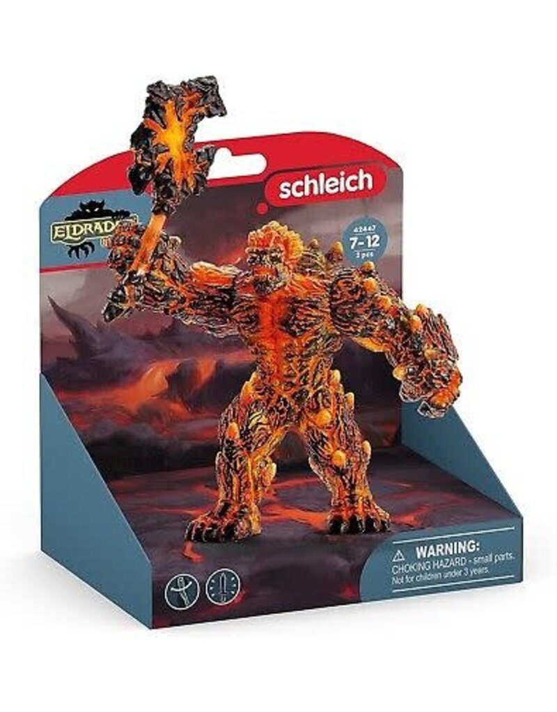 Schleich Figure Lava Golem with Weapon