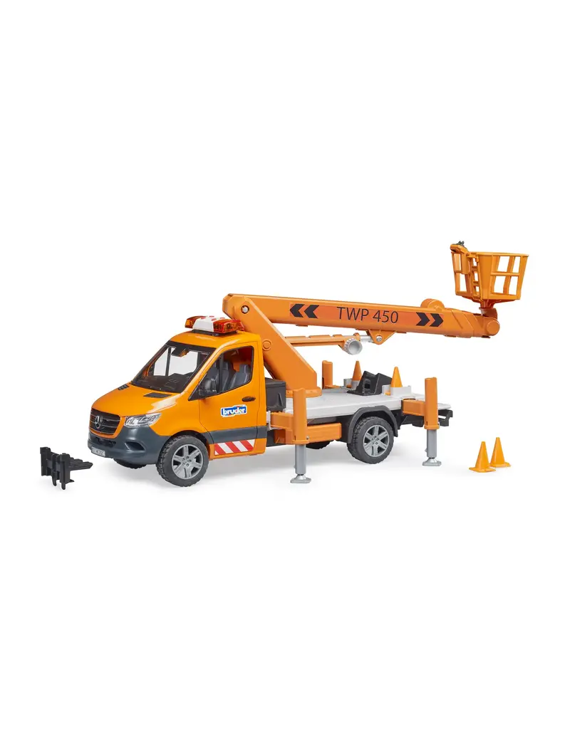 Bruder Bruder Service Truck/Crane,  w/ Man Basket