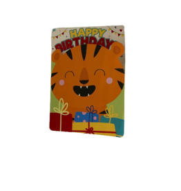 Playhouse Card - Happy Birthday - Tiger Foil