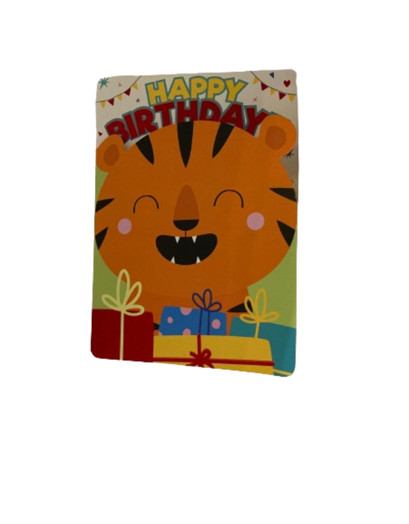Playhouse Card - Happy Birthday - Tiger Foil