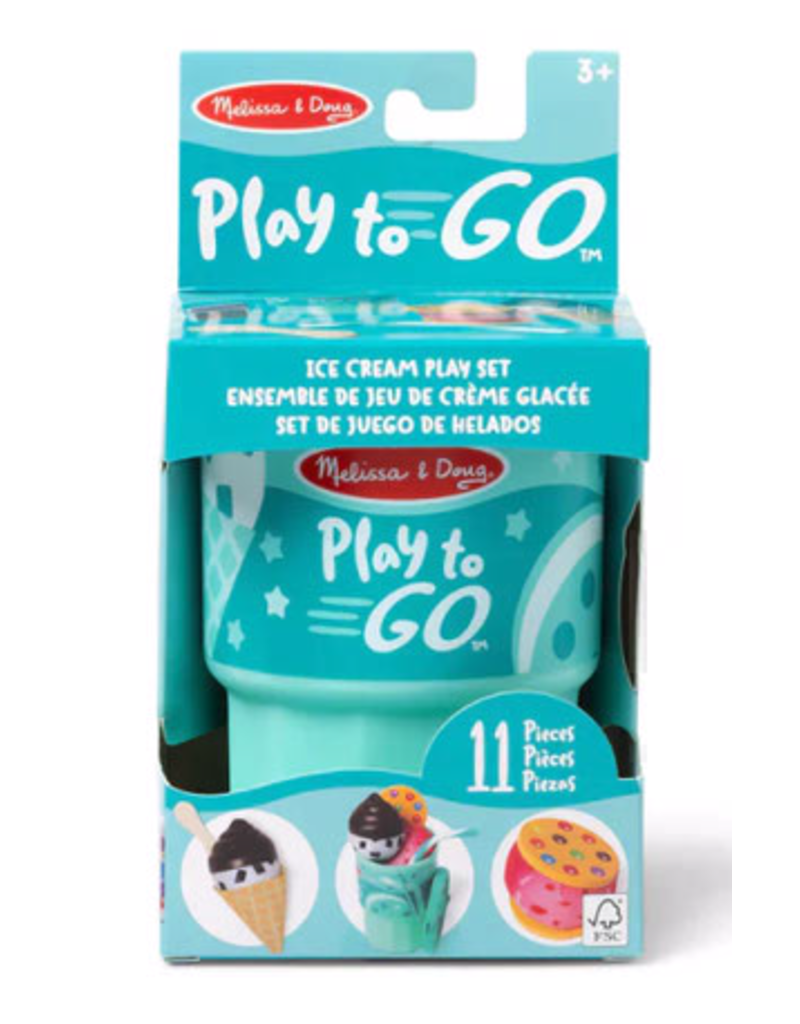 Melissa & Doug Pretend Play Food to Go Ice Cream Play Set