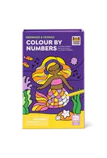 Tiger Tribe Artistic Tiger Tribe Colouring Set - Colour by Numbers - Mermaids and Friends