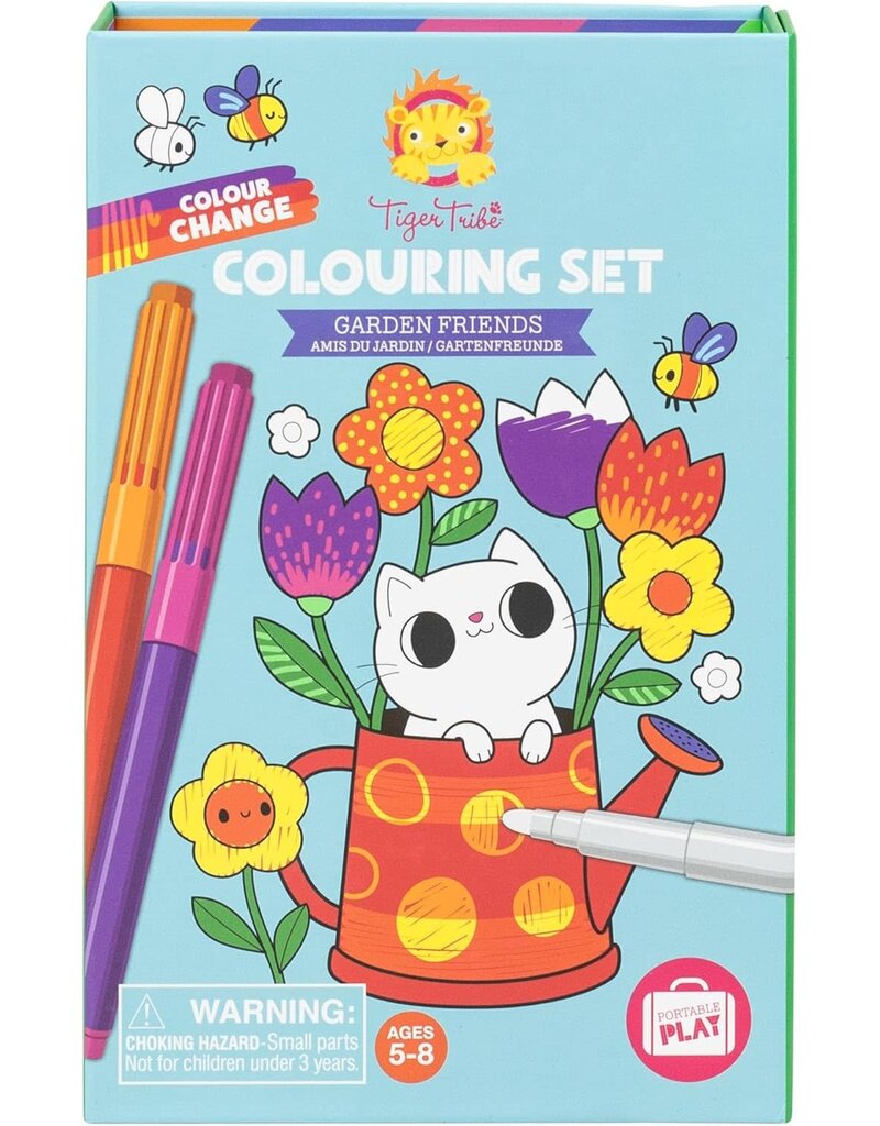 Tiger Tribe Artistic Tiger Tribe Colouring Set - Garden Friends