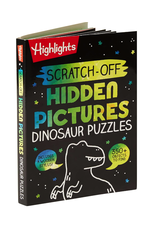 Penguin Random House LLC Workbook Highlights Scratch-Off Hidden Pictures Dinosaur Puzzles