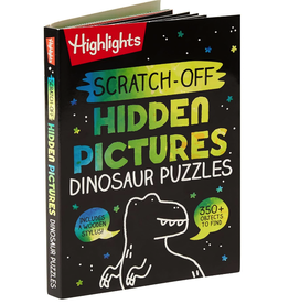 Penguin Random House LLC Workbook Highlights Scratch-Off Hidden Pictures Dinosaur Puzzles