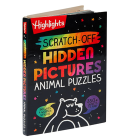 Penguin Random House LLC Workbook Highlights Scratch-Off Hidden Pictures Animal Puzzles