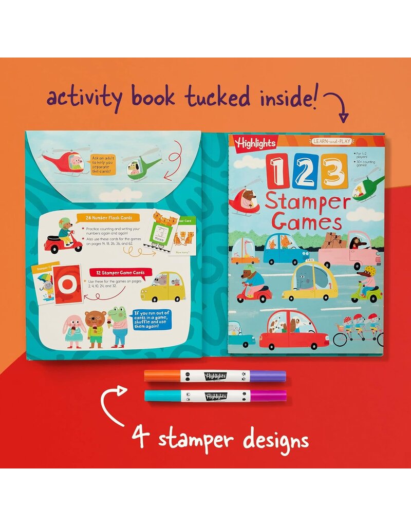 Penguin Random House LLC Workbook Highlights - 123 Stamper Games