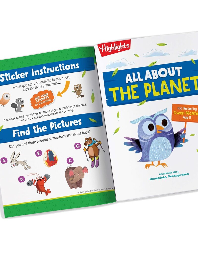 Penguin Random House LLC Workbook Highlights - All About The Planet