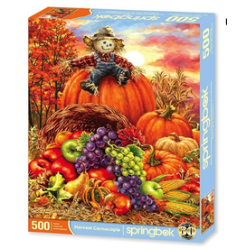 Springbok Puzzles Autumn Puzzle - Harvest Cornucopia(500Pcs)