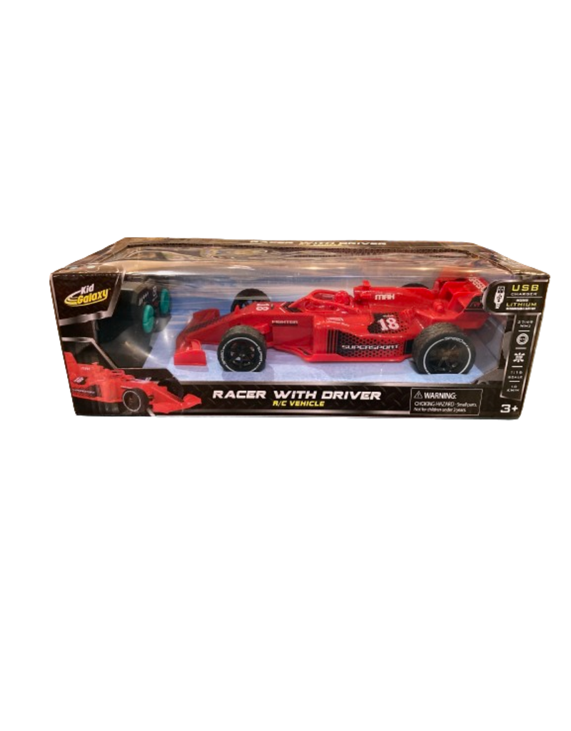 Kid Galaxy Remote Control F1 Race Car with Driver (Asst Colors, Numbers)