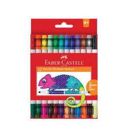 Faber-Castell Art Supplies DuoTip Washable Markers (Pack of 12)