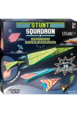 Creativity for Kids Craft Kit Stunt Squadron Neon Glow Paper Airplanes