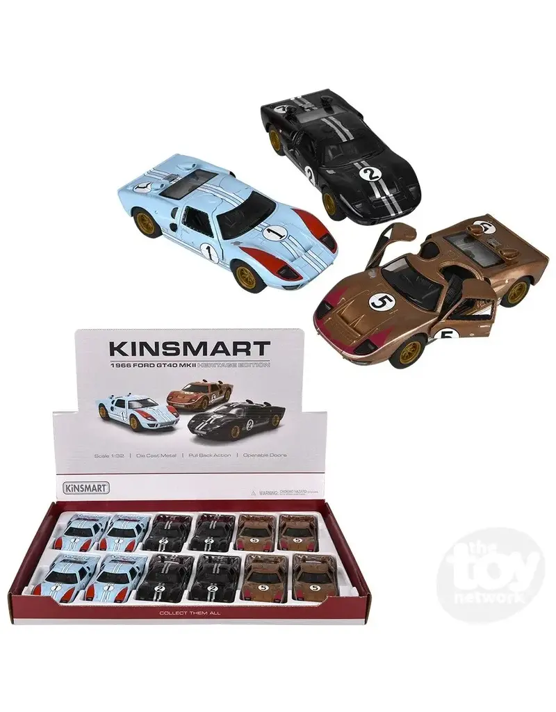 The toy network Die-cast 1966 Ford GT 40 MKII Heritage Edition