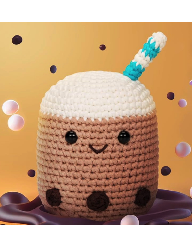Showcase Plush Crochet Handmade Kawaii Boba Tea