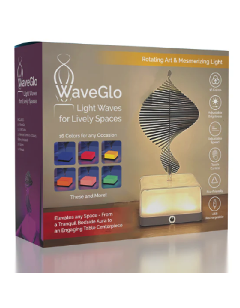 Showcase WaveGlo: The Helix Wind Spinner for Light Waves
