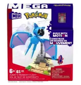 Mega Construx MEGA Blocks Pokemon Zubat's Midnight Flight w/ Motion
