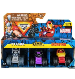 Spin Master Monster  Jam Mini Marvel Bundle ( Pack of 3)