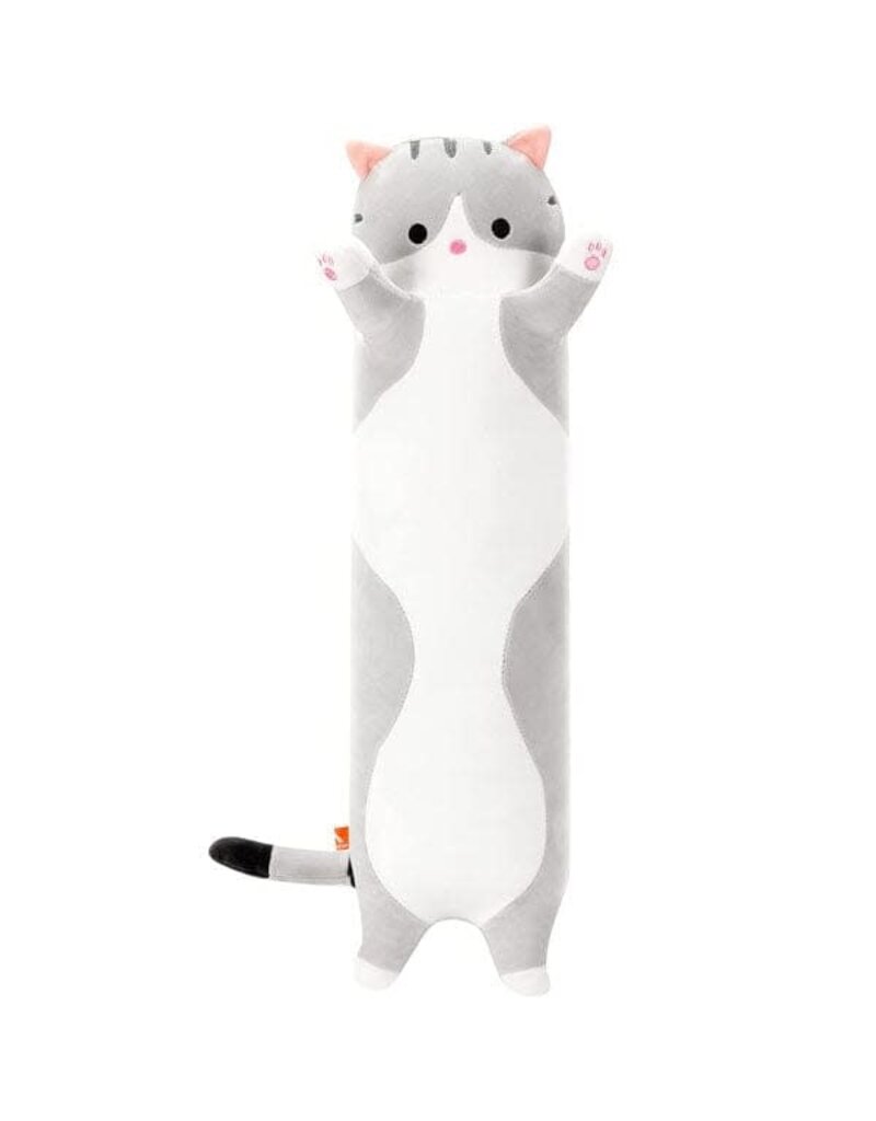FAIRE Plush Long Grey Tabby Cat Plush (36")