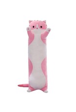 FAIRE Plush Long Pink Tabby Cat Plush (36")
