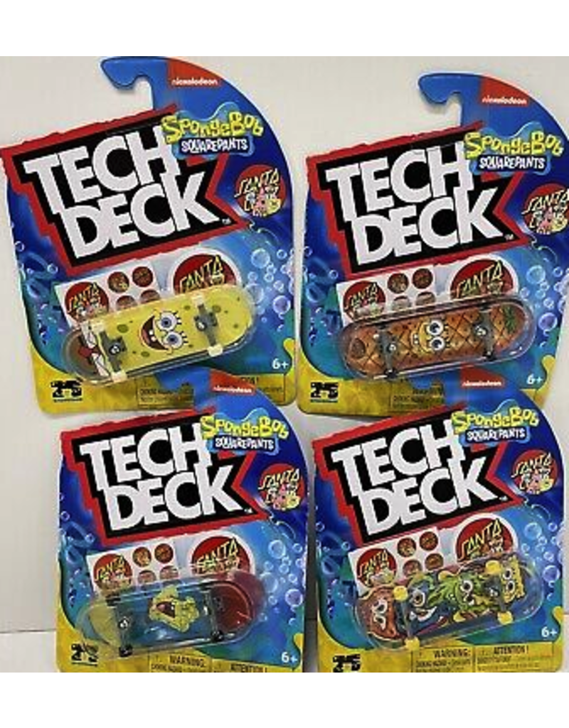 Spin Master Fidget Tech Deck 96mm Fingerboard (Styles Vary (Primitive, Santa Cruz Nickelodeon, Finesse Sonic); Sold Individually)