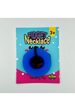 Kahn Creations Fidget Necklace Donut Ring -Blue