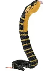 Wild Republic Plush Snake Coilkins Black Fanged Mangrove (12")
