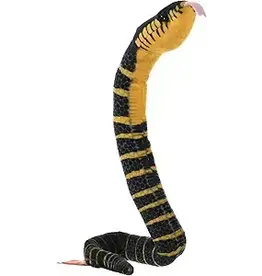 Wild Republic Plush Snake Coilkins Black Fanged Mangrove (12")