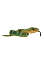 Wild Republic Plush Snake Coiled Green Emerald Tree Boa (54")