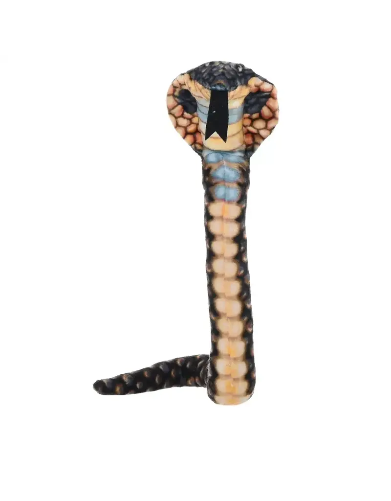 Wild Republic Plush Snake Coilkins Hooded Cobra (12")