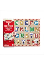 Melissa & Doug Peg Puzzle - Lift. & See Alphabet