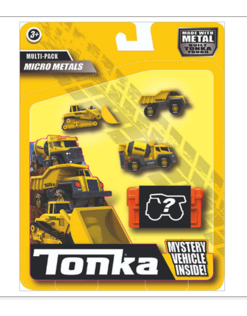 Basic Fun Inc. Tonka Micro Metals ( 4 Pack) - Yellow