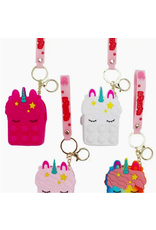 Cap Zone Unicorn Silicone Zippered Mini Coin Bag Color will vary. (sold single)