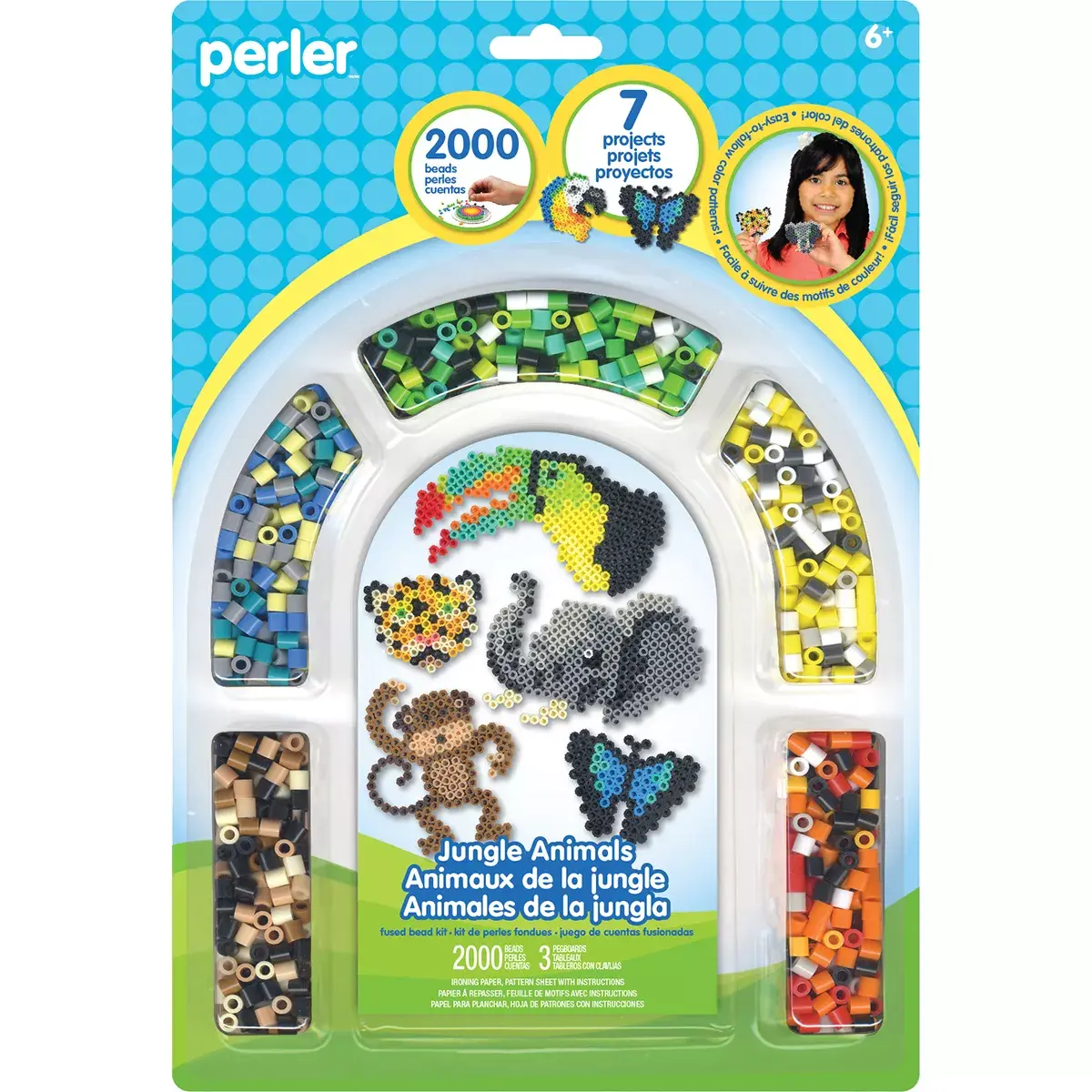 Fused Bead Kit - Jungle Animals