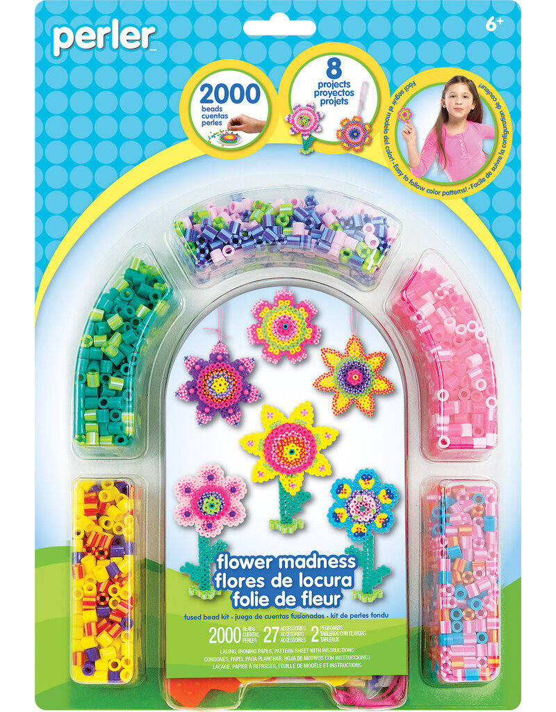 Perler Fused Bead Kit - Flower Madness