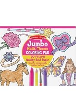 Melissa & Doug Art Supplies Coloring Jumbo Pad - Multi Theme - Pink