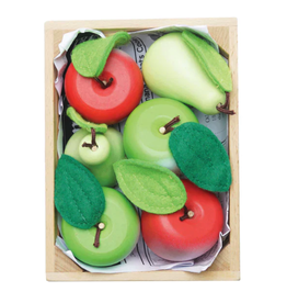 Le Toy Van Orchard Wooden Market Crate Apples & Pears Fruit