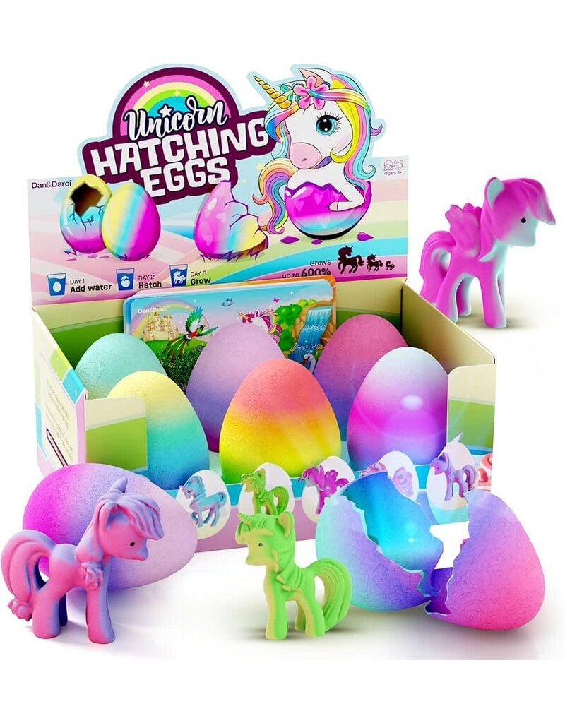 Dan&Darci Unicorn Hatching Surprise Eggs (6 Pack)