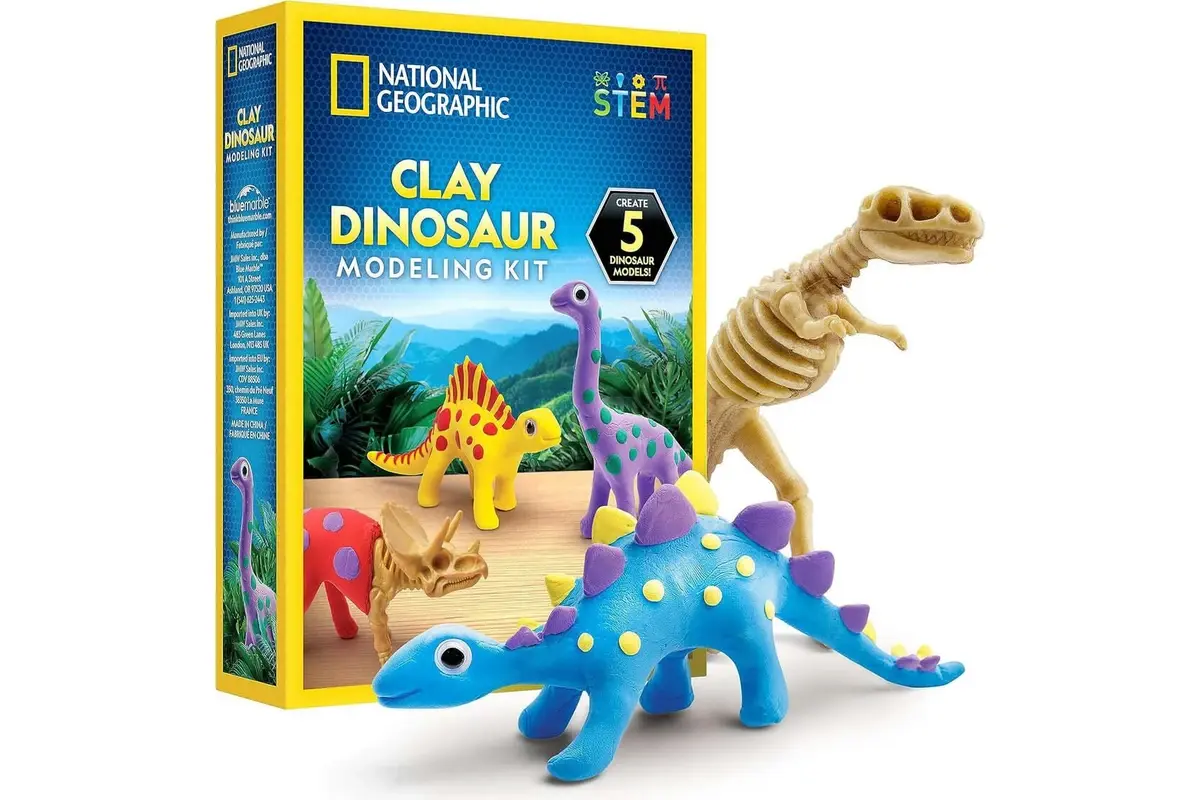 Dino Skeletons with Modeling Clay