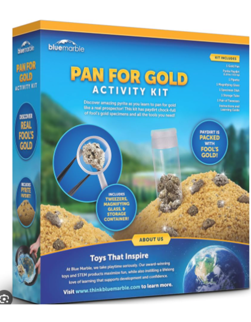 Blue Marble Pan for Gold Activity Kit